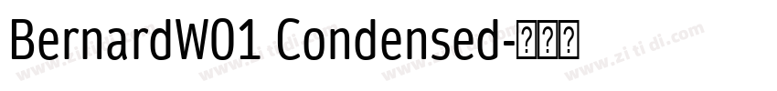 BernardW01 Condensed字体转换
